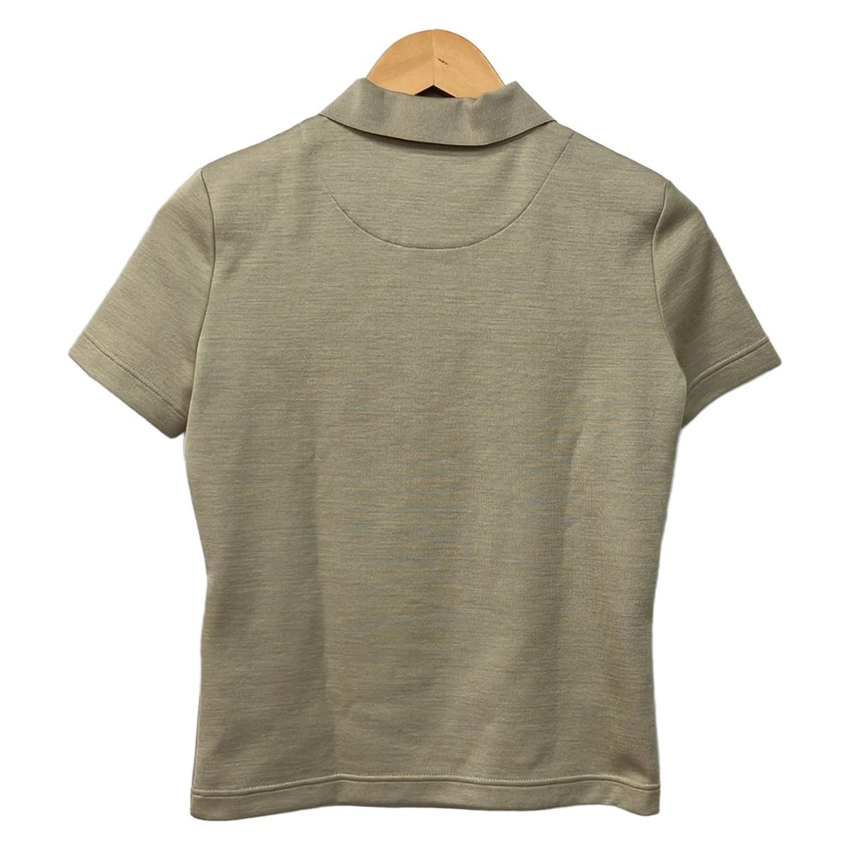 Hermes Short Sleeve Polo Clou de Selle DI Beige — view 2