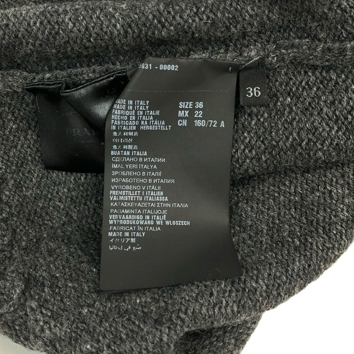 Prada Cardigan 36 S Dark Gray Long Sleeve — view 4