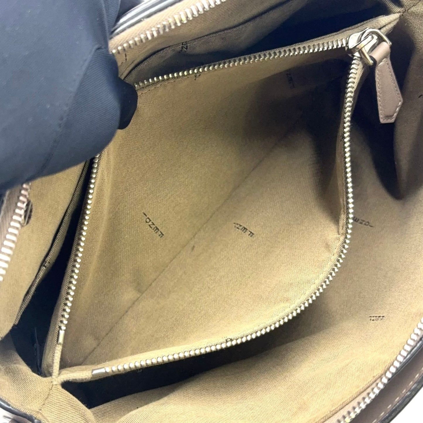 Fendi by the Way 2-Way Shoulder Calf Beige Handbag Silver — view 5