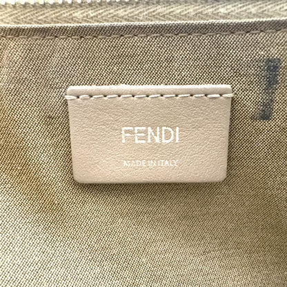 Fendi by the Way 2-Way Shoulder Calf Beige Handbag Silver — view 4