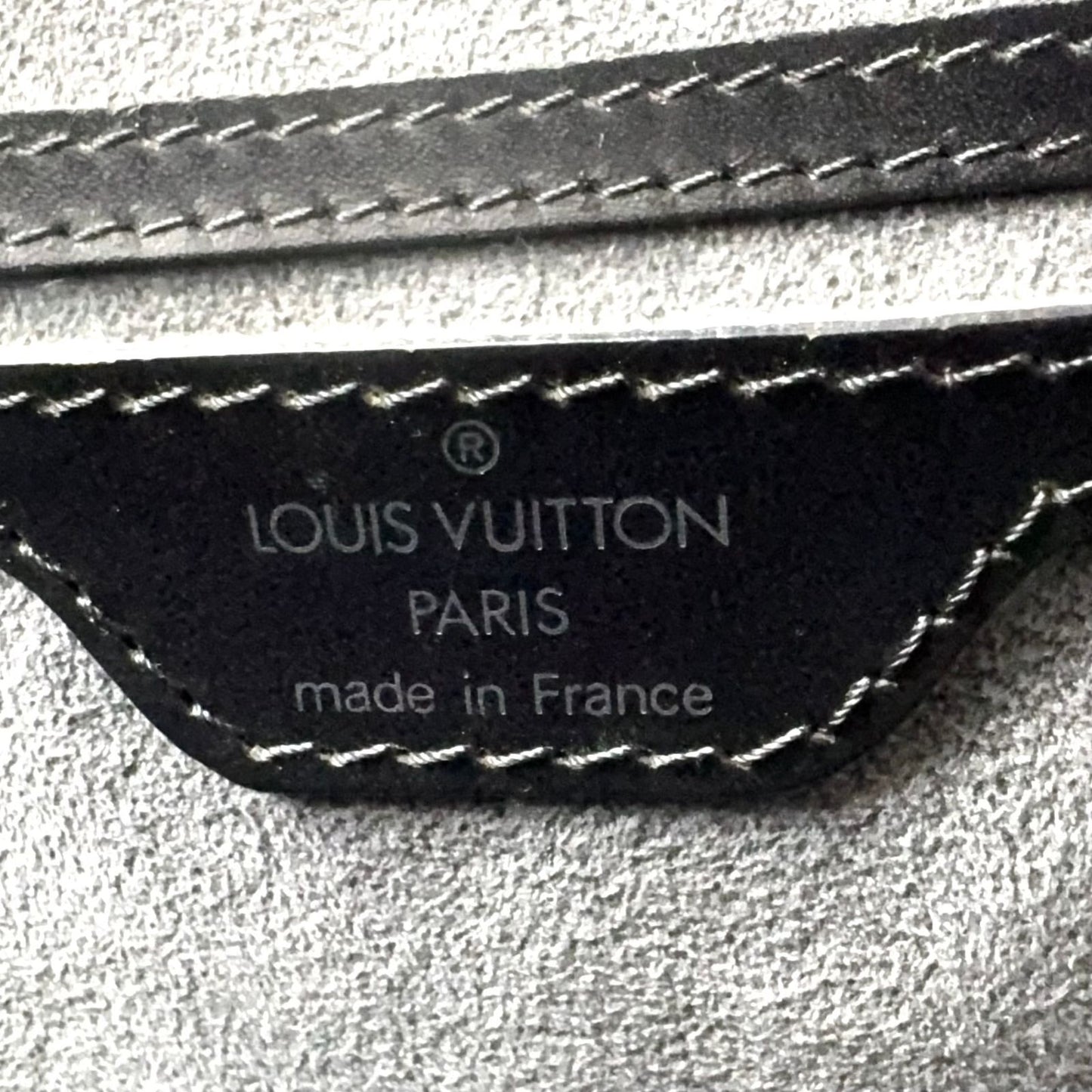 Louis Vuitton Saint Jacques Epi Noir Leather Black Handbag Gold — view 4