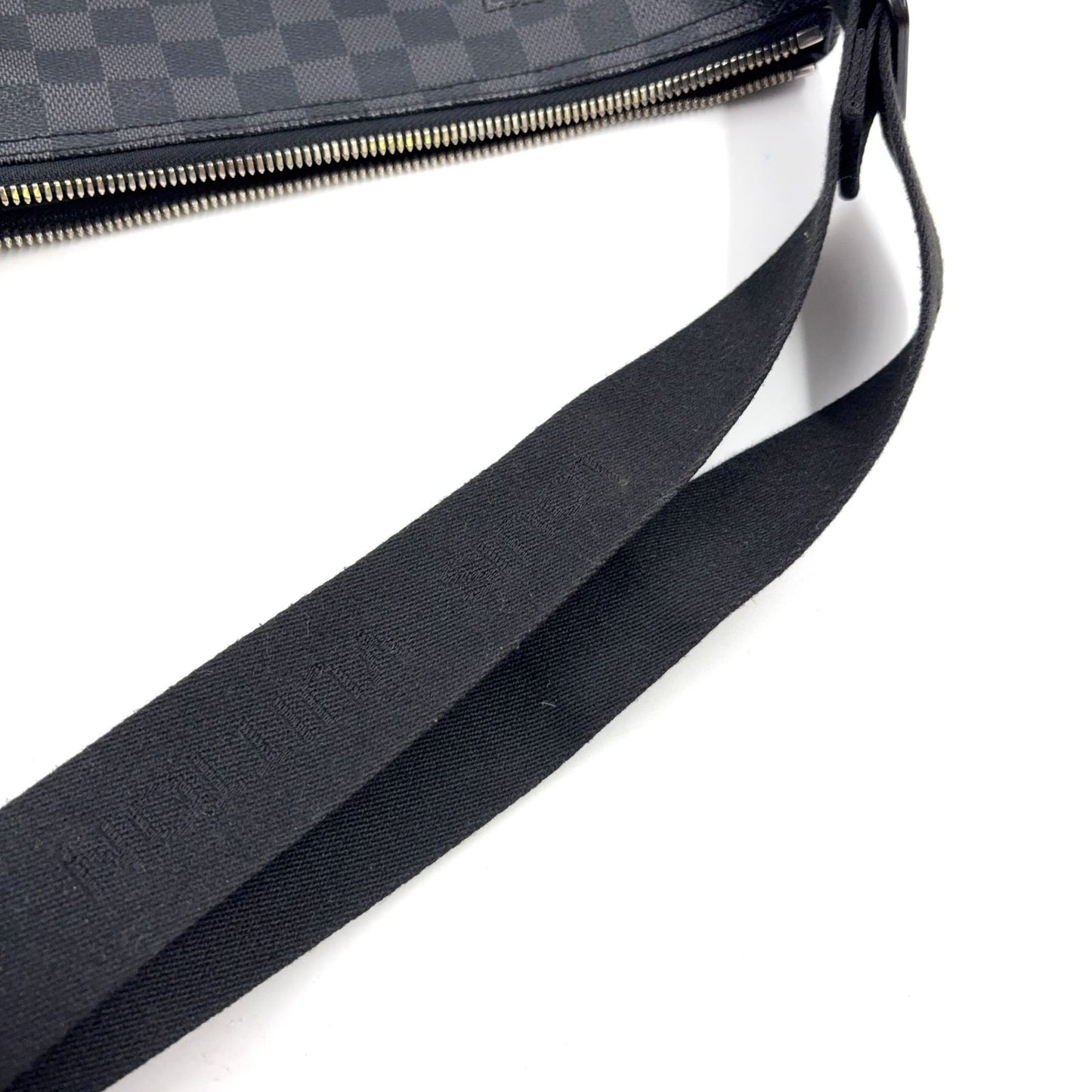 Louis Vuitton Mick PM Damier Graphite Leather Black Shoulder Bag Silver — view 6