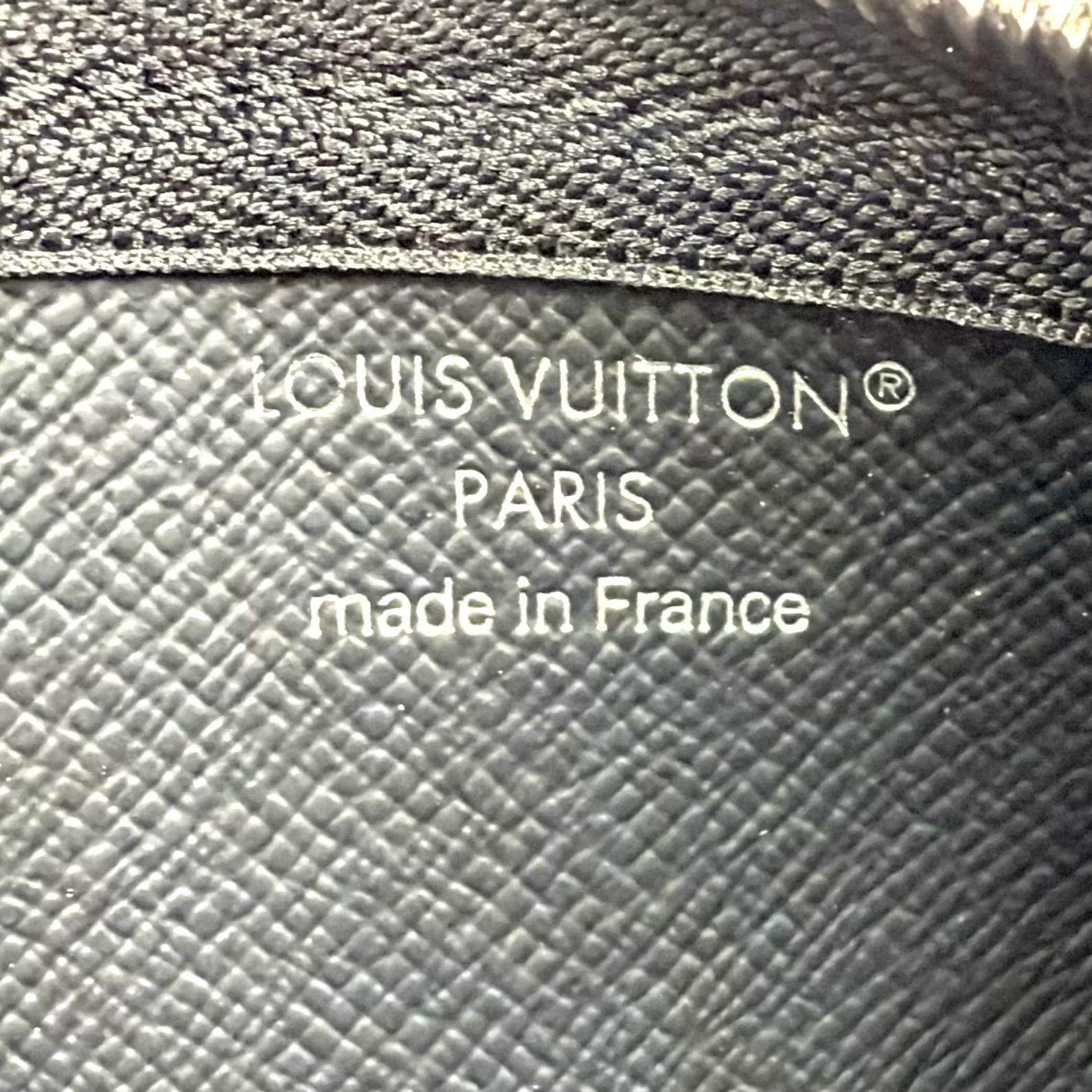 Louis Vuitton Pochette Cles Damier Graphite Leather Black Key Case Silver — view 4
