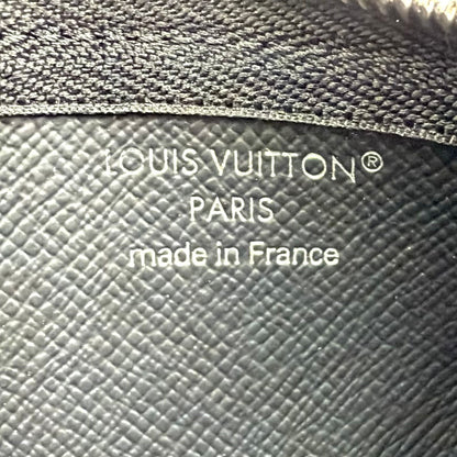 Louis Vuitton Pochette Cles Damier Graphite Leather Black Key Case Silver — view 4