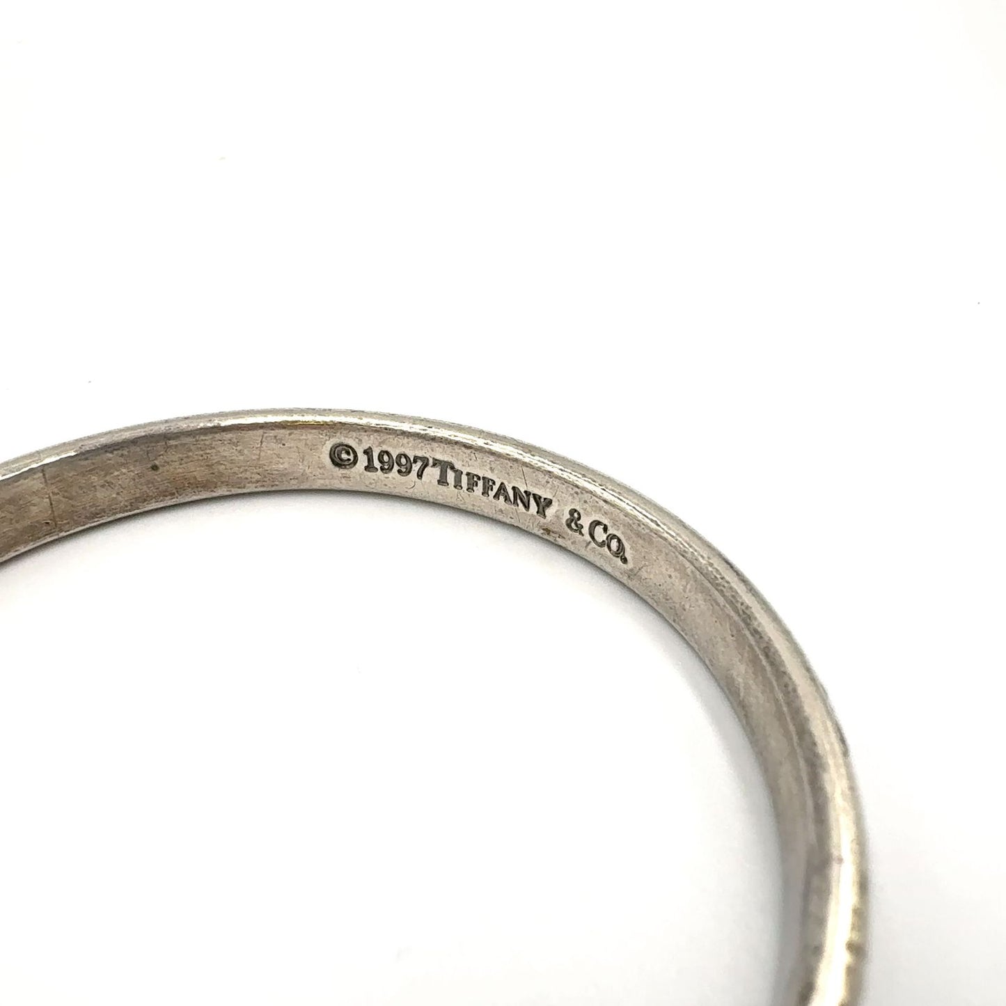 Tiffany & Co 1837 Narrow Silver Bangle Bracelet — view 4