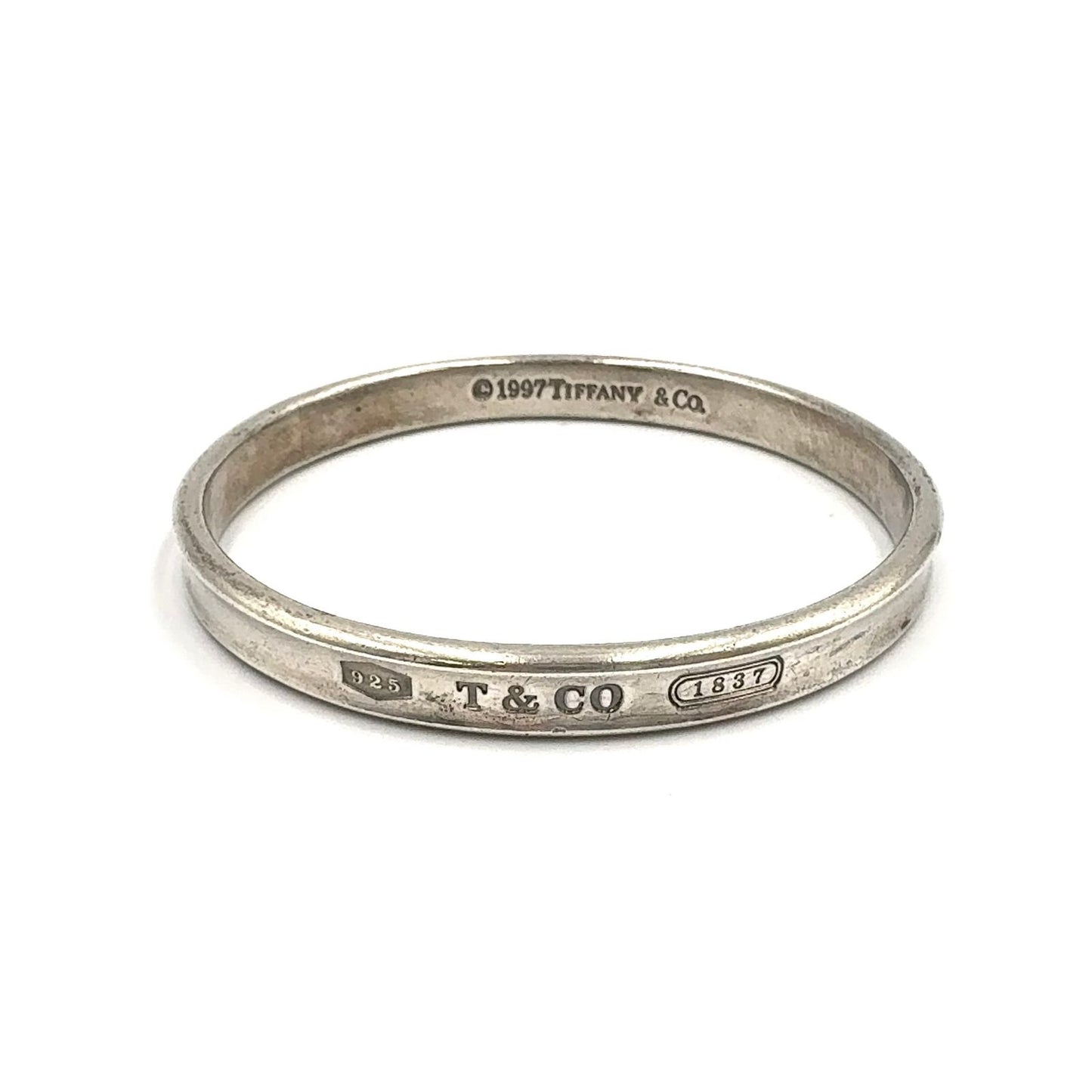 Tiffany & Co 1837 Narrow Silver Bangle Bracelet
