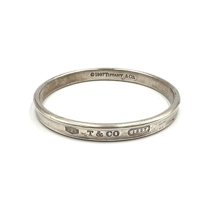 Tiffany & Co 1837 Narrow Silver Bangle Bracelet