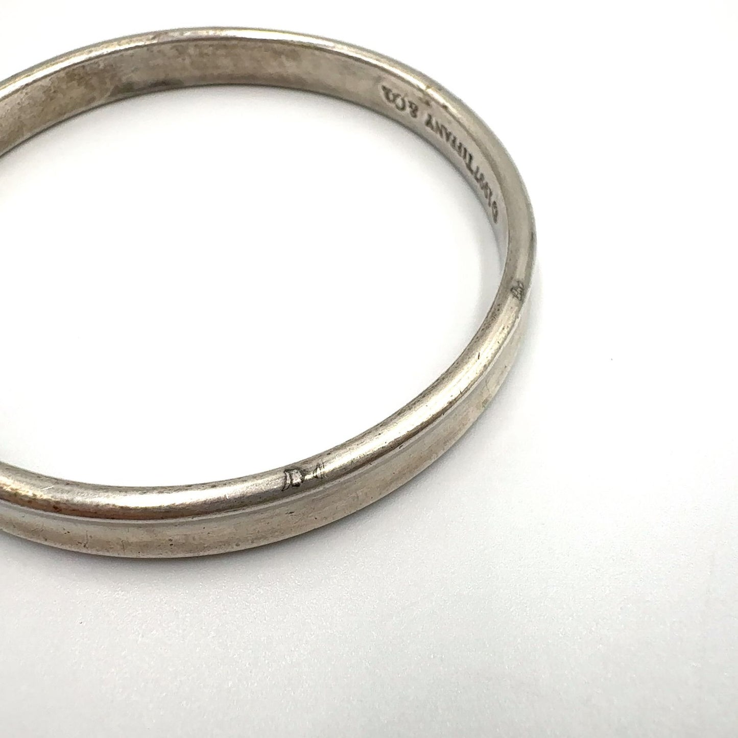 Tiffany & Co 1837 Narrow Silver Bangle Bracelet — view 7