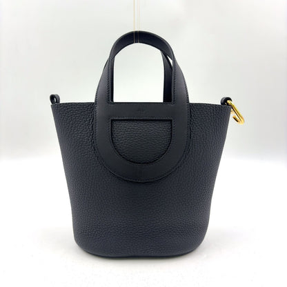 Hermes in the Loop 18 Taurillon Leather Black Handbag Gold