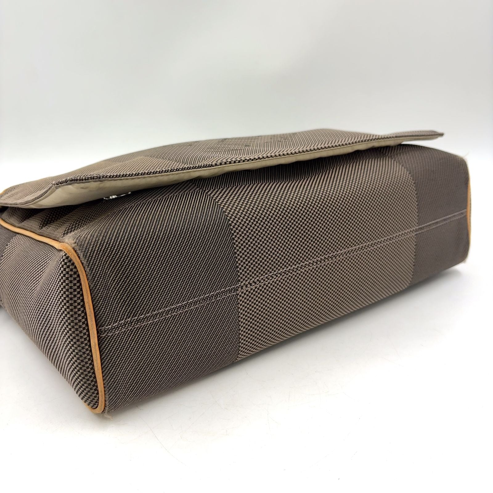 Louis Vuitton Damier Geant Leather Nylon Khaki Brown Lightbrown Shoulder — view 6