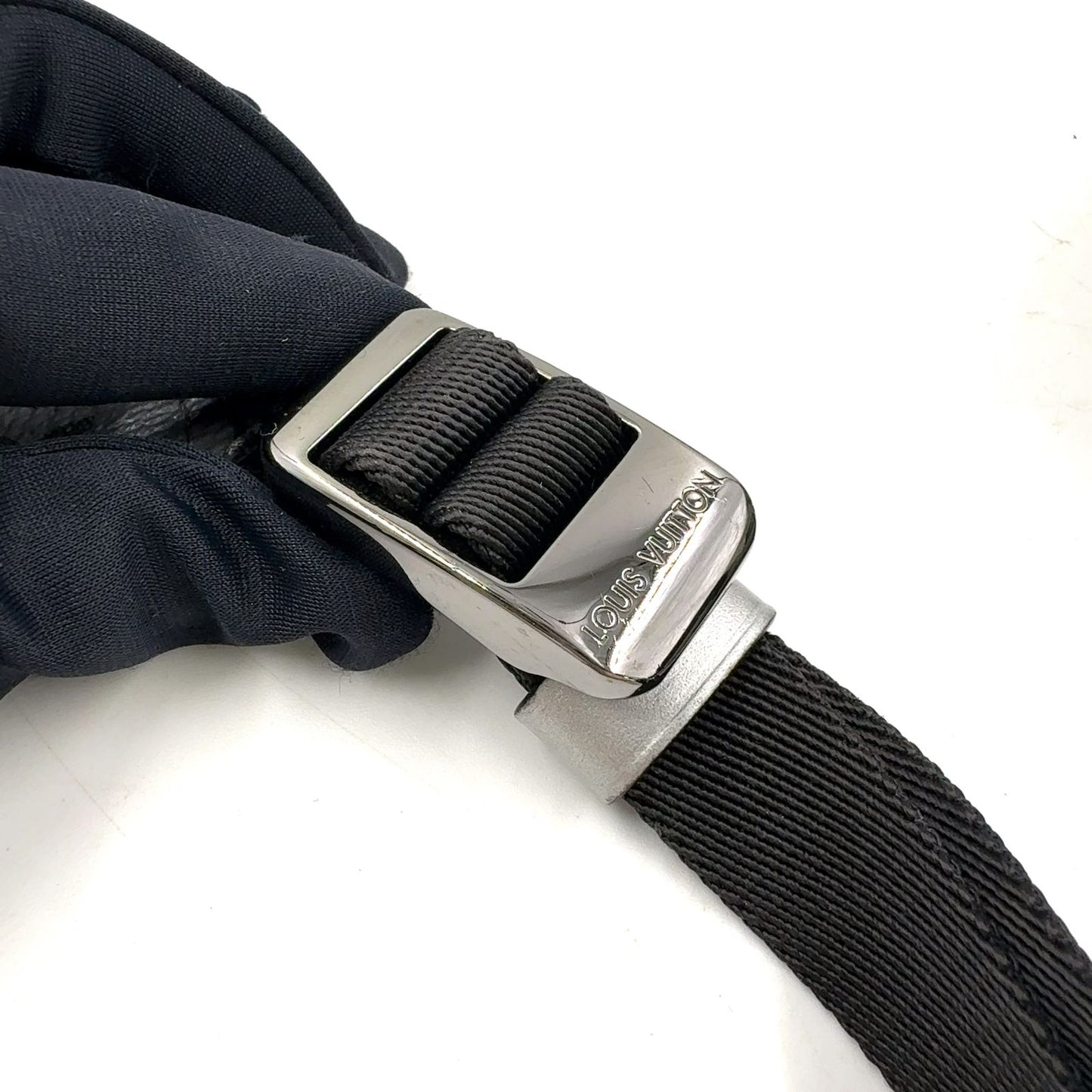 Louis Vuitton PM Monogram Gray Silver Shoulder — view 6