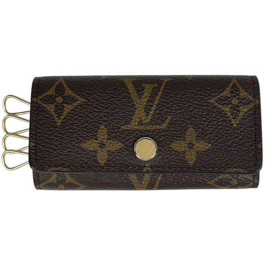 Louis Vuitton Multicles 4 Key Case Monogram Brown Key Holder