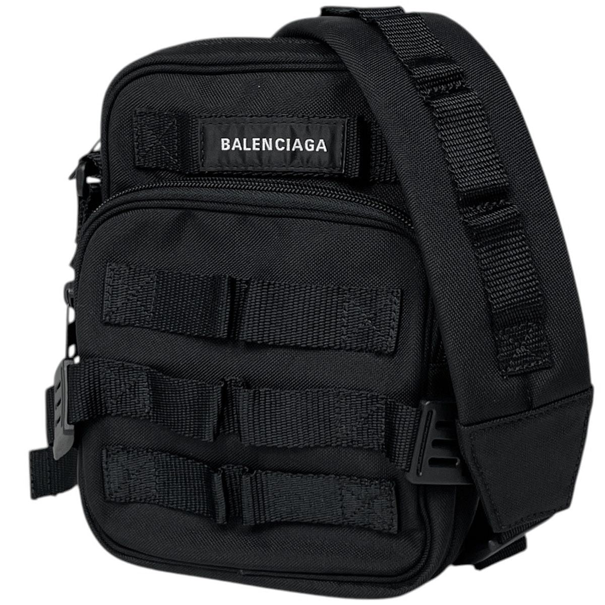 Balenciaga Shoulder Bag Cross Body Nylon Black