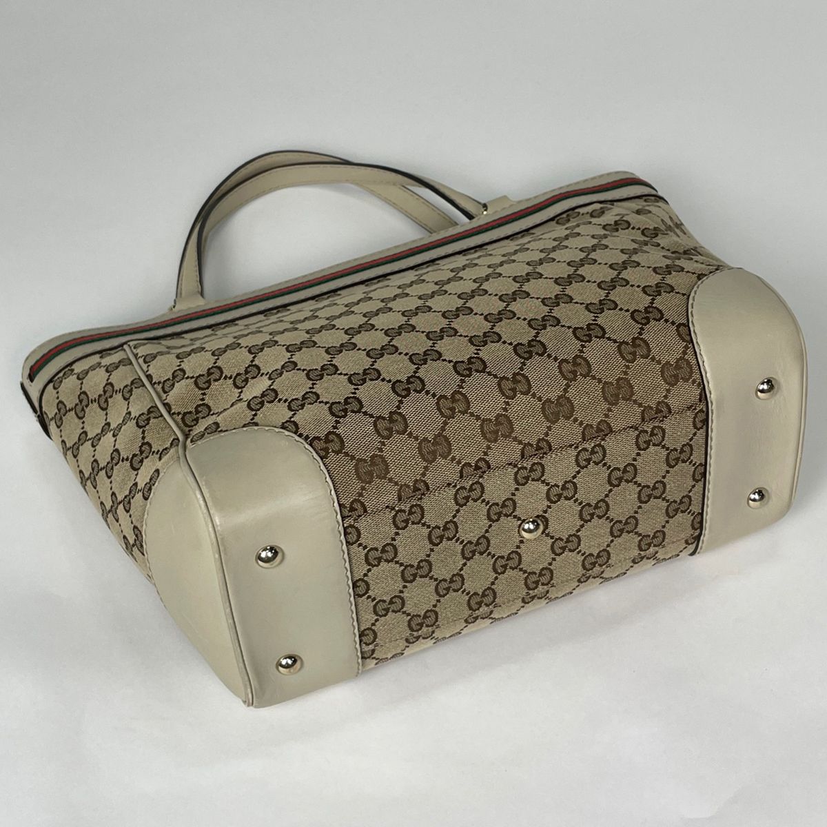 Gucci Tote GG Sherry Line Canvas Beige — view 2