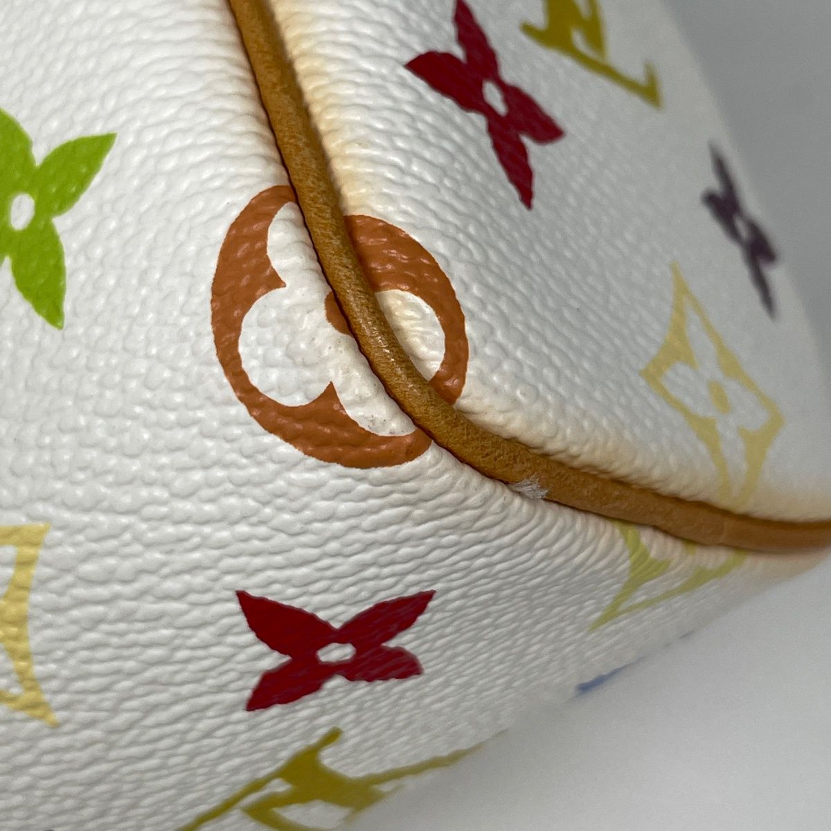Louis Vuitton Mini Speedy Handbag Monogram Multicolor White — view 3