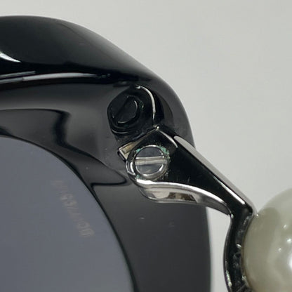Chanel Sunglasses CC Logo Acetate Fakepearl Black Eyewear — view 5