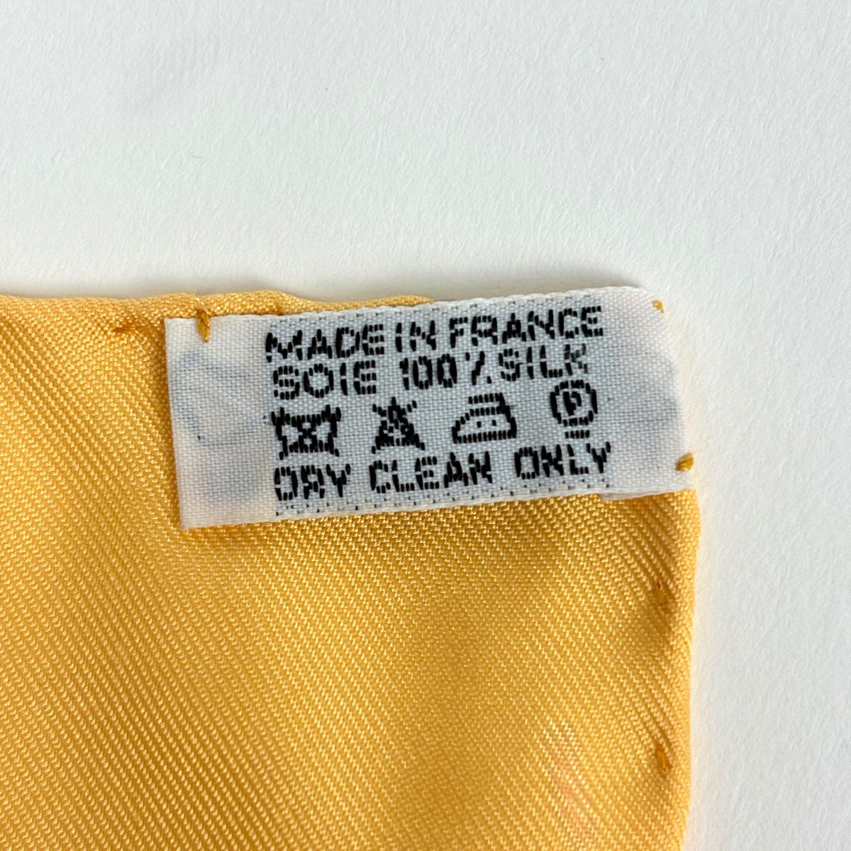 Hermes Carre 90 a Contre Courant Scarf Silk Yellow Multicolor — view 2
