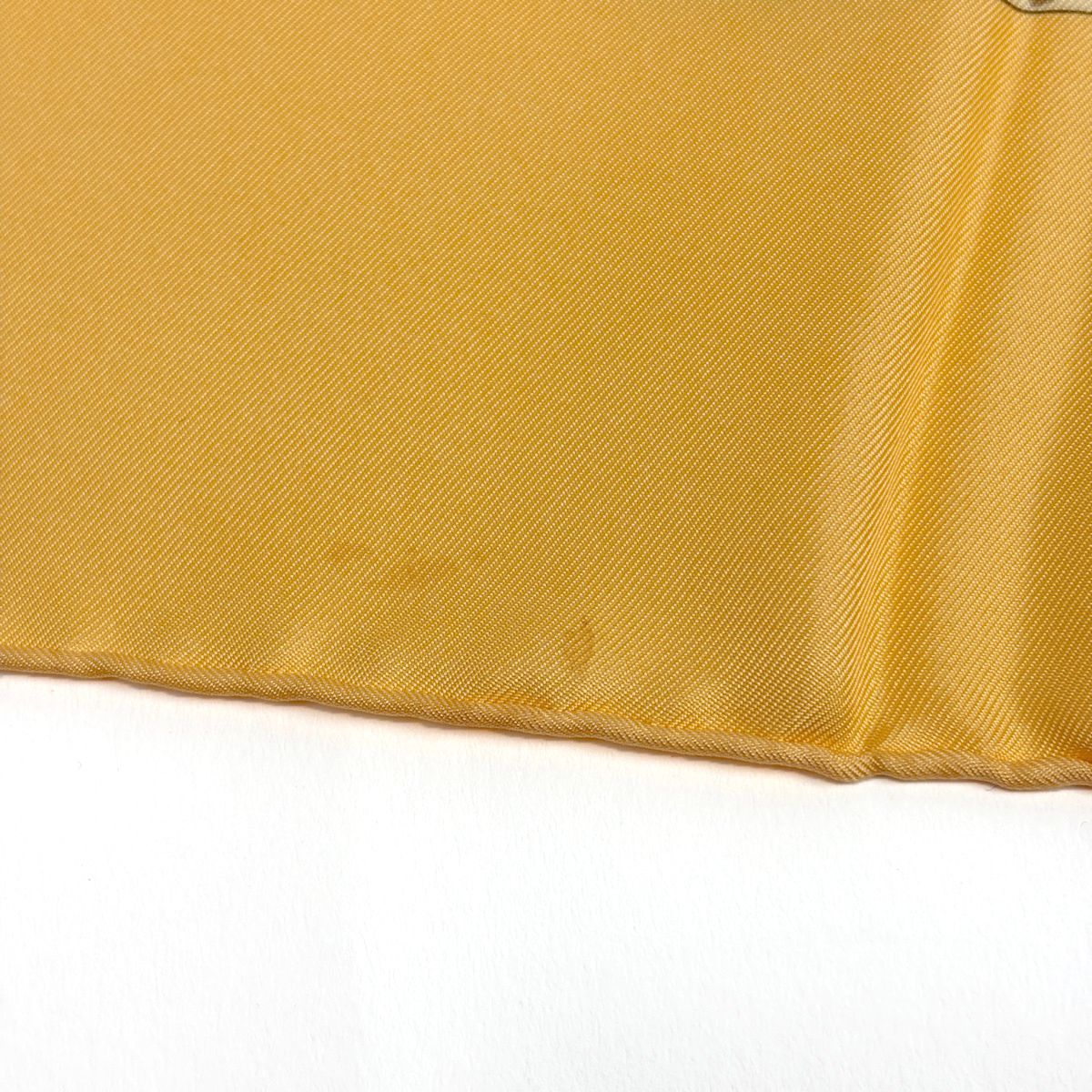 Hermes Carre 90 a Contre Courant Scarf Silk Yellow Multicolor — view 4