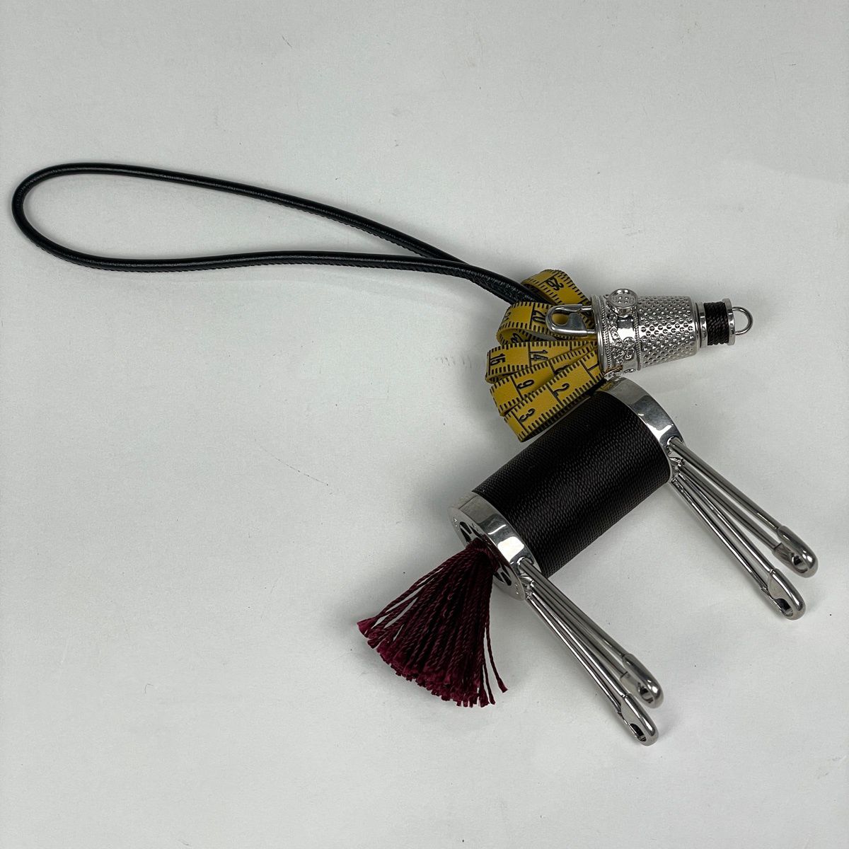 Dior Bag Charm Brass Calf Silver Brown — view 2