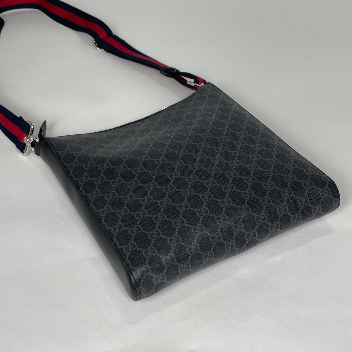 Gucci Shoulder Bag GG Supreme Sherry Line Web Coatingcanvas Black — view 2