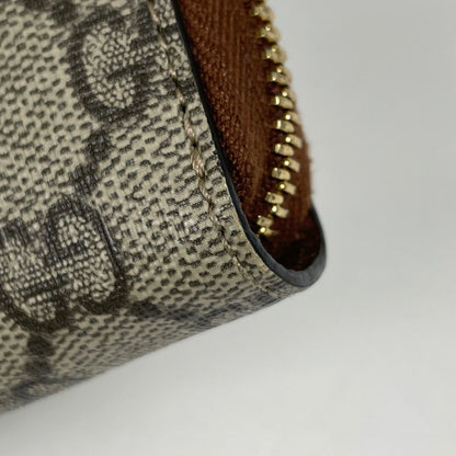 Gucci Wallet GG Round Zip Supreme Beige — view 3