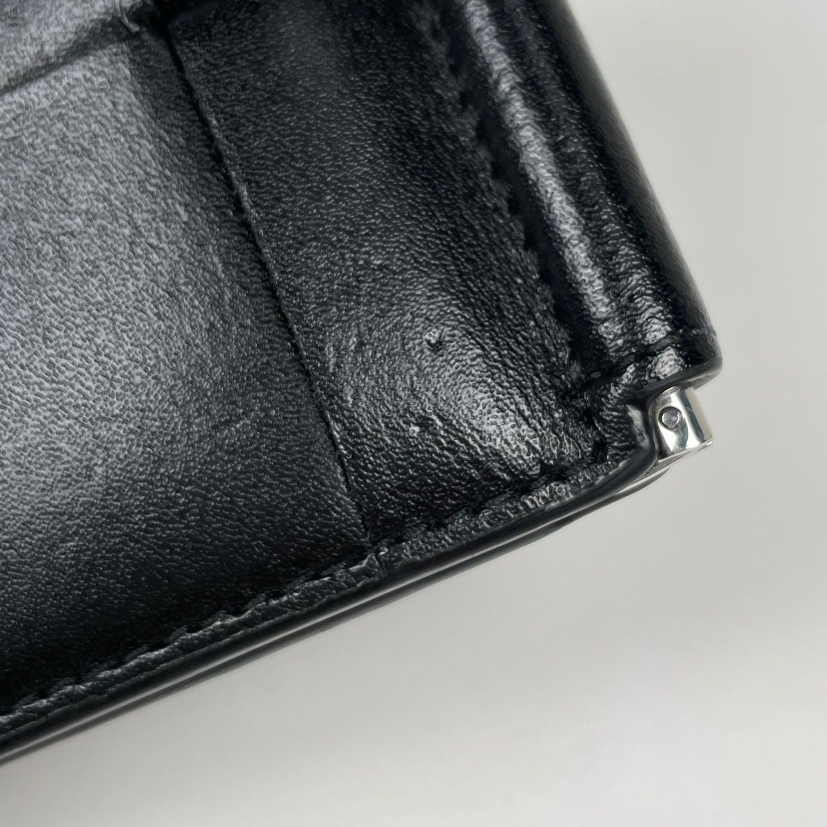 Bottega Veneta Card Case Maxi Intrecciato Cassette Leather Black — view 3