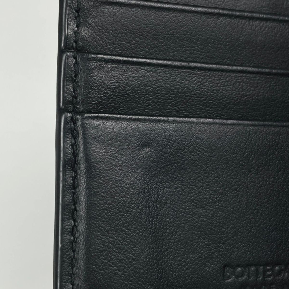 Bottega Veneta Card Case Maxi Intrecciato Cassette Leather Black — view 5