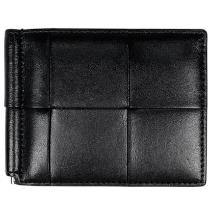 Bottega Veneta Card Case Maxi Intrecciato Cassette Leather Black