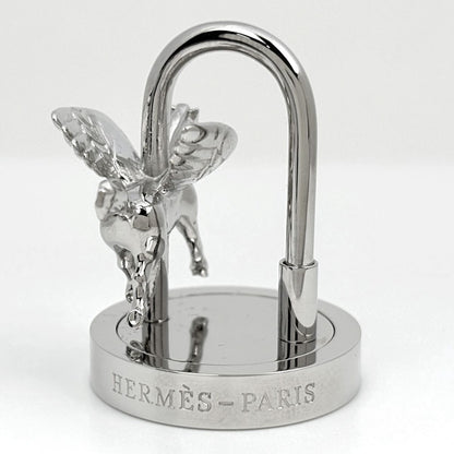 Hermes Bag Charm Cadena Metal Silver — view 2
