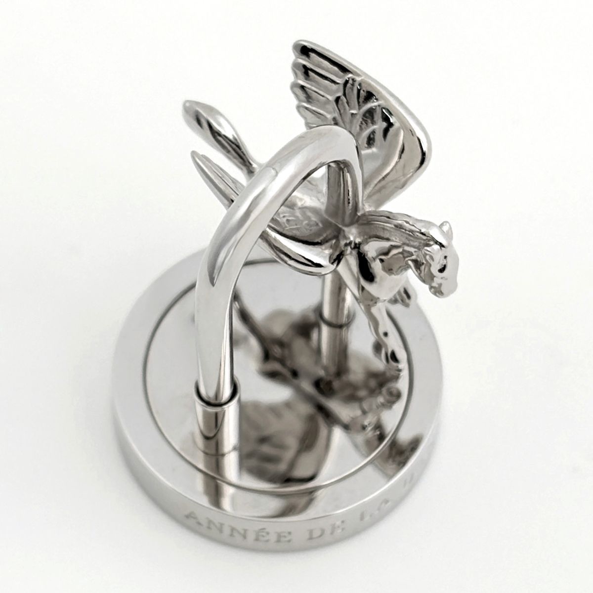 Hermes Bag Charm Cadena Metal Silver — view 4