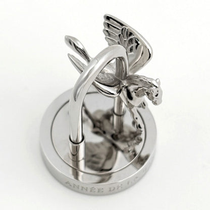 Hermes Bag Charm Cadena Metal Silver — view 4