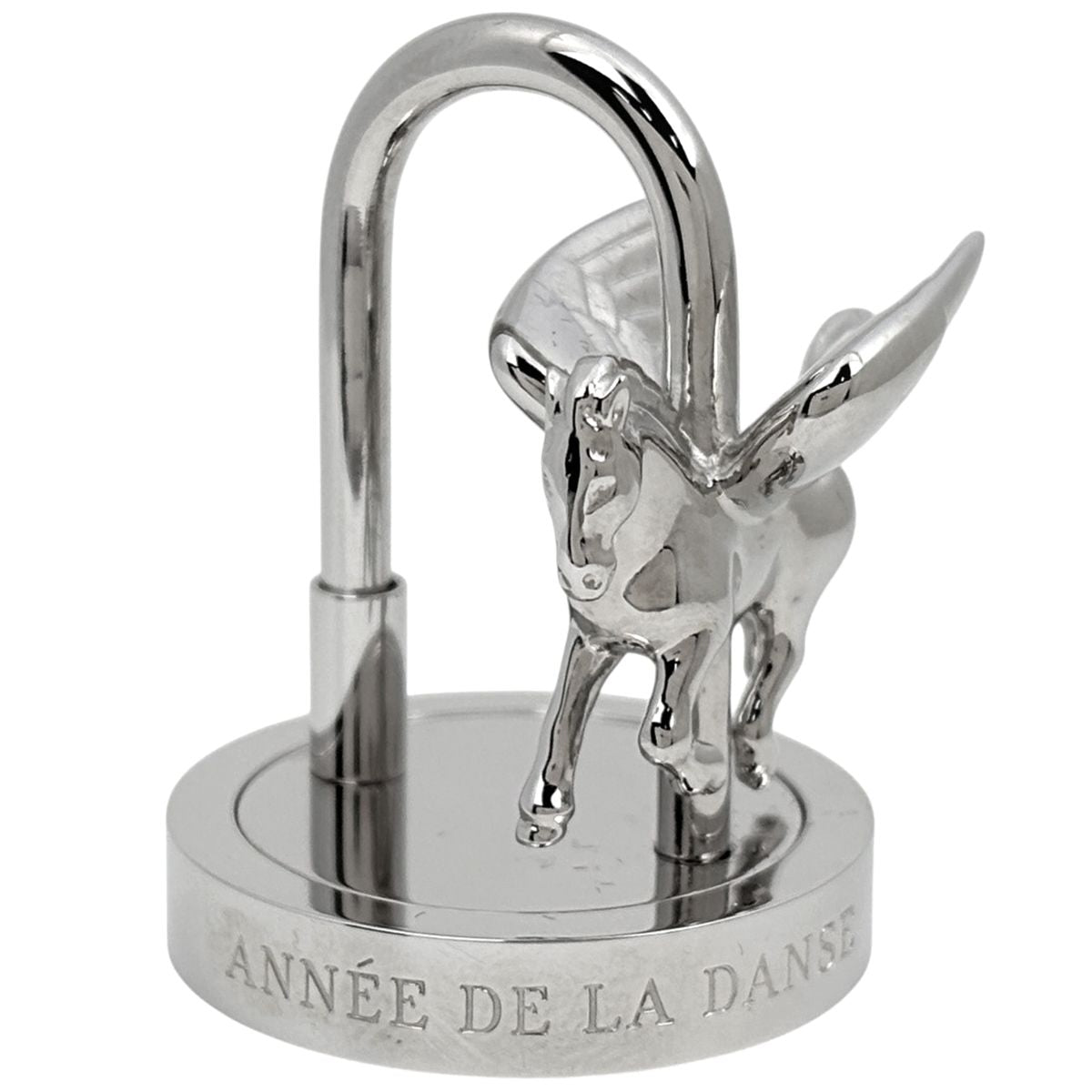 Hermes Bag Charm Cadena Metal Silver