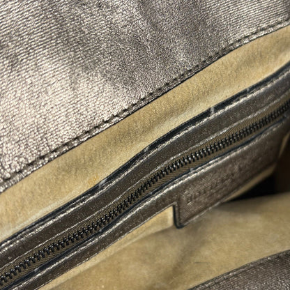 Bottega Veneta Shoulder Bag Intrecciato Leather Gold — view 7