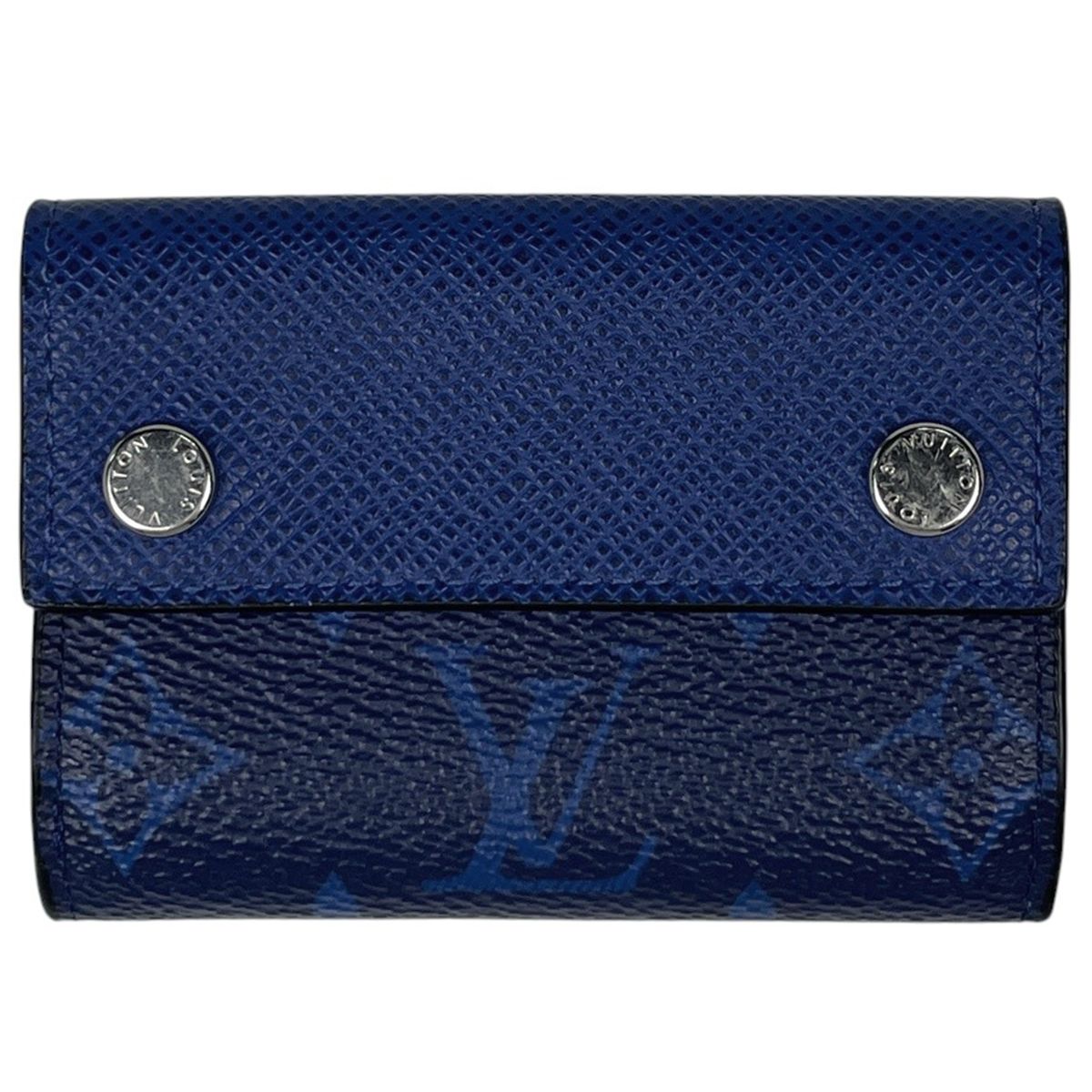 Louis Vuitton Discovery Compact Wallet Bi Foldwallet Taigarama Cobalt Blue
