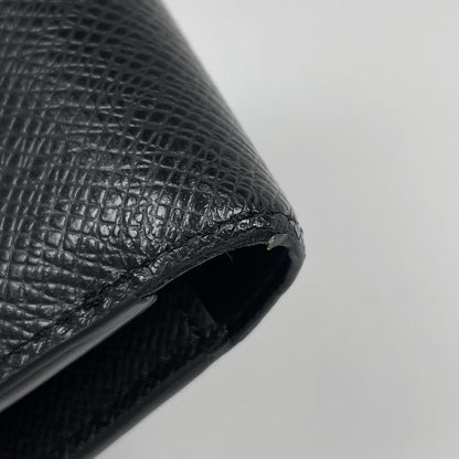 Louis Vuitton Portefeuille Multiple Fold Wallet Taiga Noir — view 3