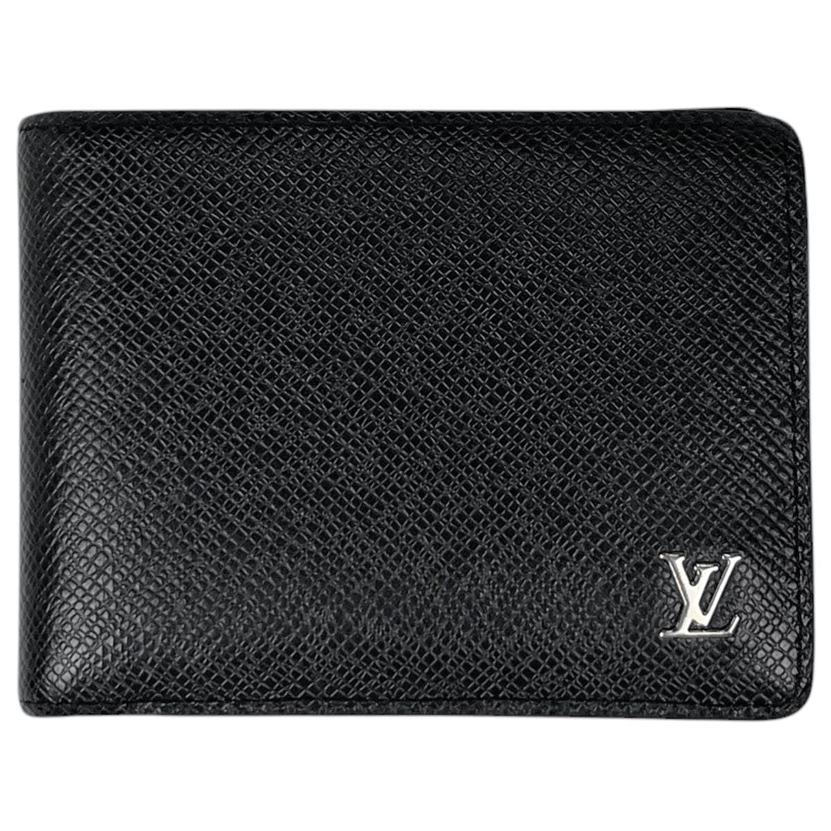 Louis Vuitton Portefeuille Multiple Fold Wallet Taiga Noir
