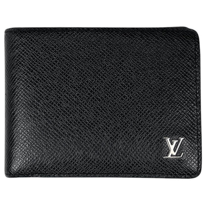 Louis Vuitton Portefeuille Multiple Fold Wallet Taiga Noir