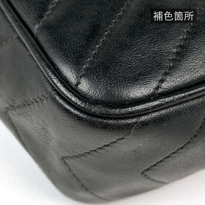 Chanel Shoulder Bag CC Logo Tassel Leather Black — view 5