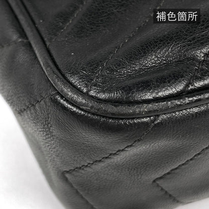 Chanel Shoulder Bag CC Logo Tassel Leather Black — view 3