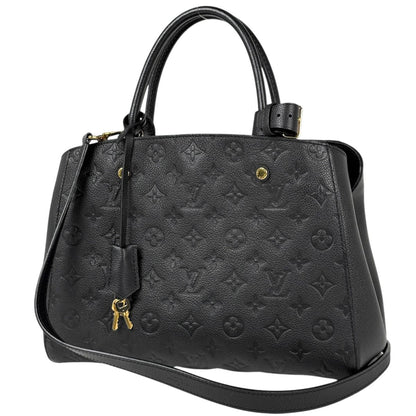 Louis Vuitton Montaigne MM 2-Way Shoulder Bag Monogram Empreinte Noir