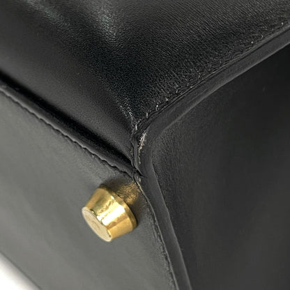 Hermes Kelly 32 Handbag Outer Sewn 2-Way Box Calf Black — view 3