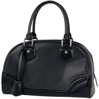 Louis Vuitton Bowling Montaigne PM Handbag Epi Noir