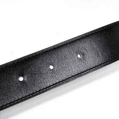 Hermes Belt Constance Reversible Box Calf Taurillon Clemence Black Blue Jeans — view 3