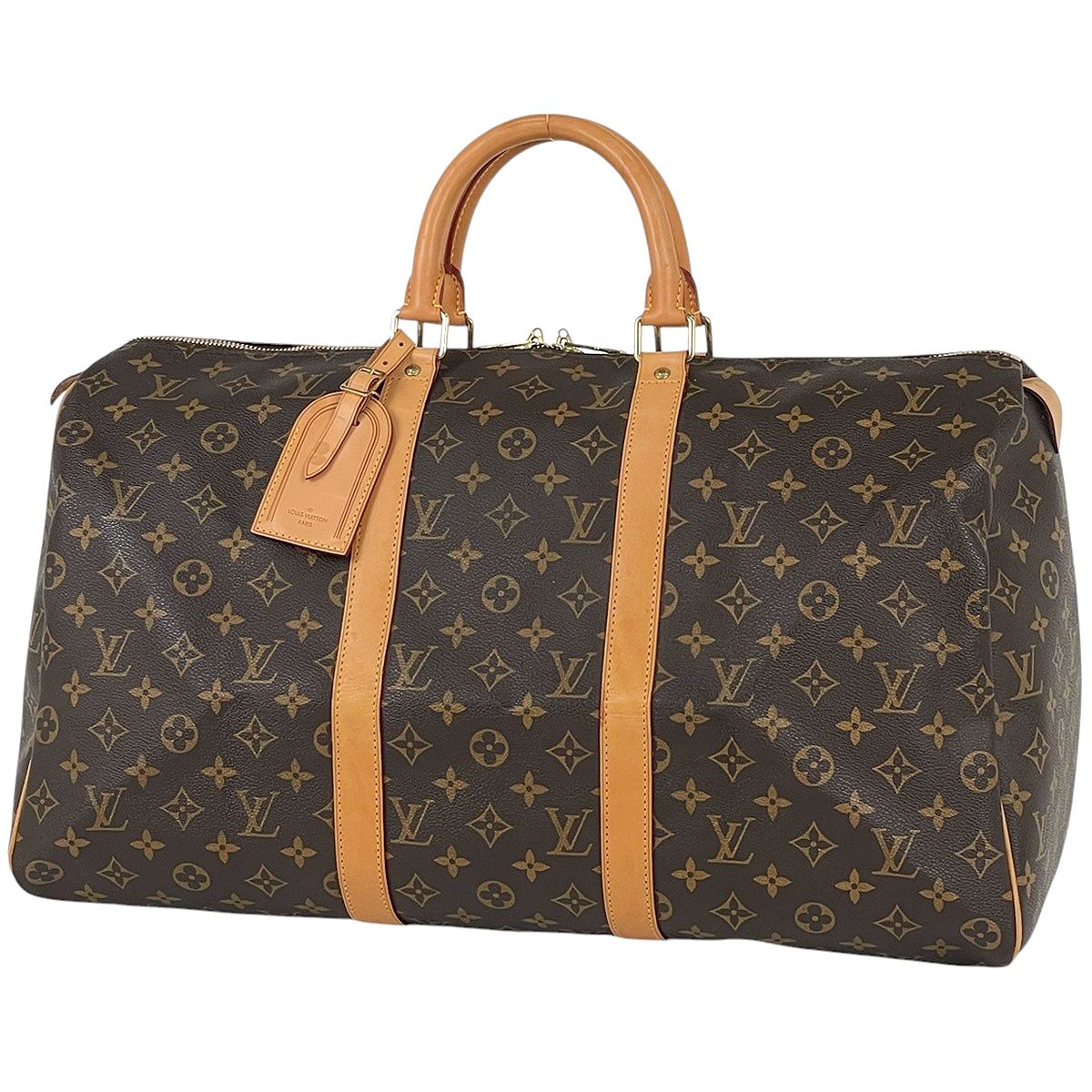 Louis Vuitton Keepall 50 Boston Bag Monogram Brown