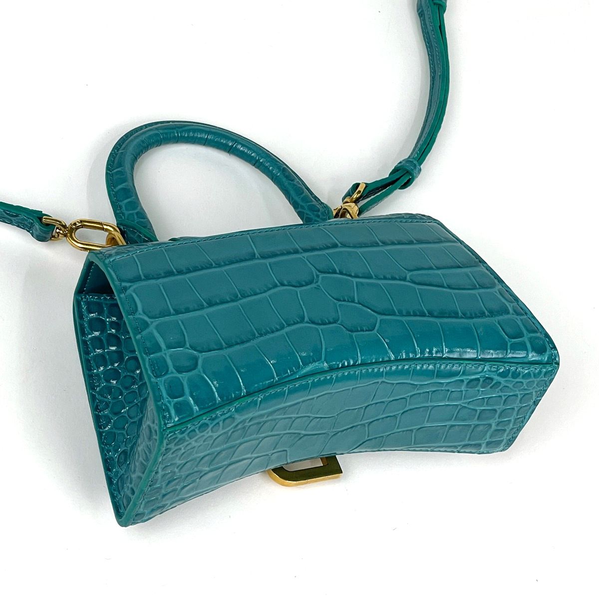 Balenciaga Hourglass XS Handbag 2-Way Leather Green — view 2
