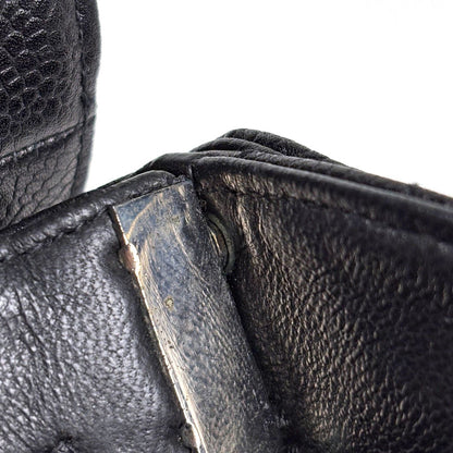 Chanel Handbag CC Logo Quilted Double Face Caviar Leather Black — view 6