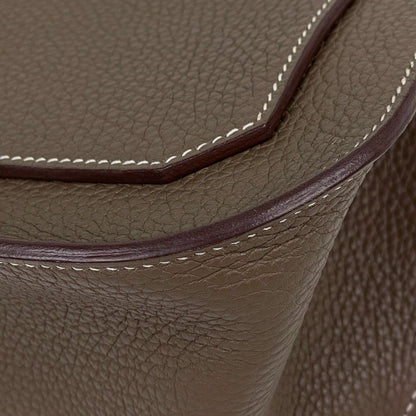 Hermes Gypsy 28 Shoulder Bag Taurillon Clemence Etoupe — view 3