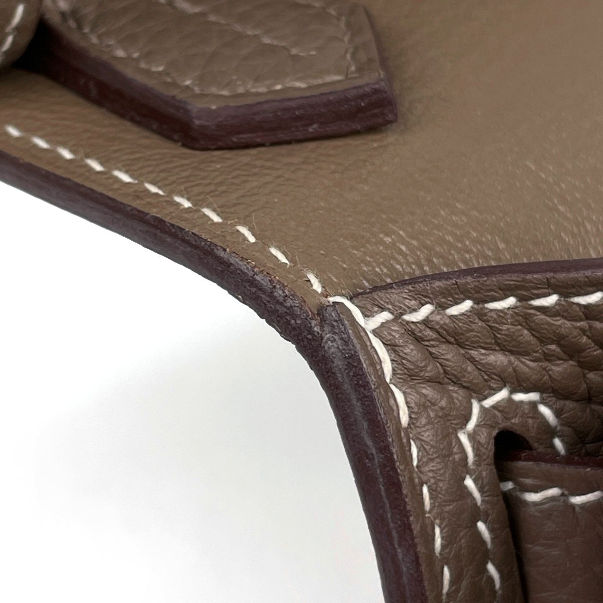 Hermes Gypsy 28 Shoulder Bag Taurillon Clemence Etoupe — view 7