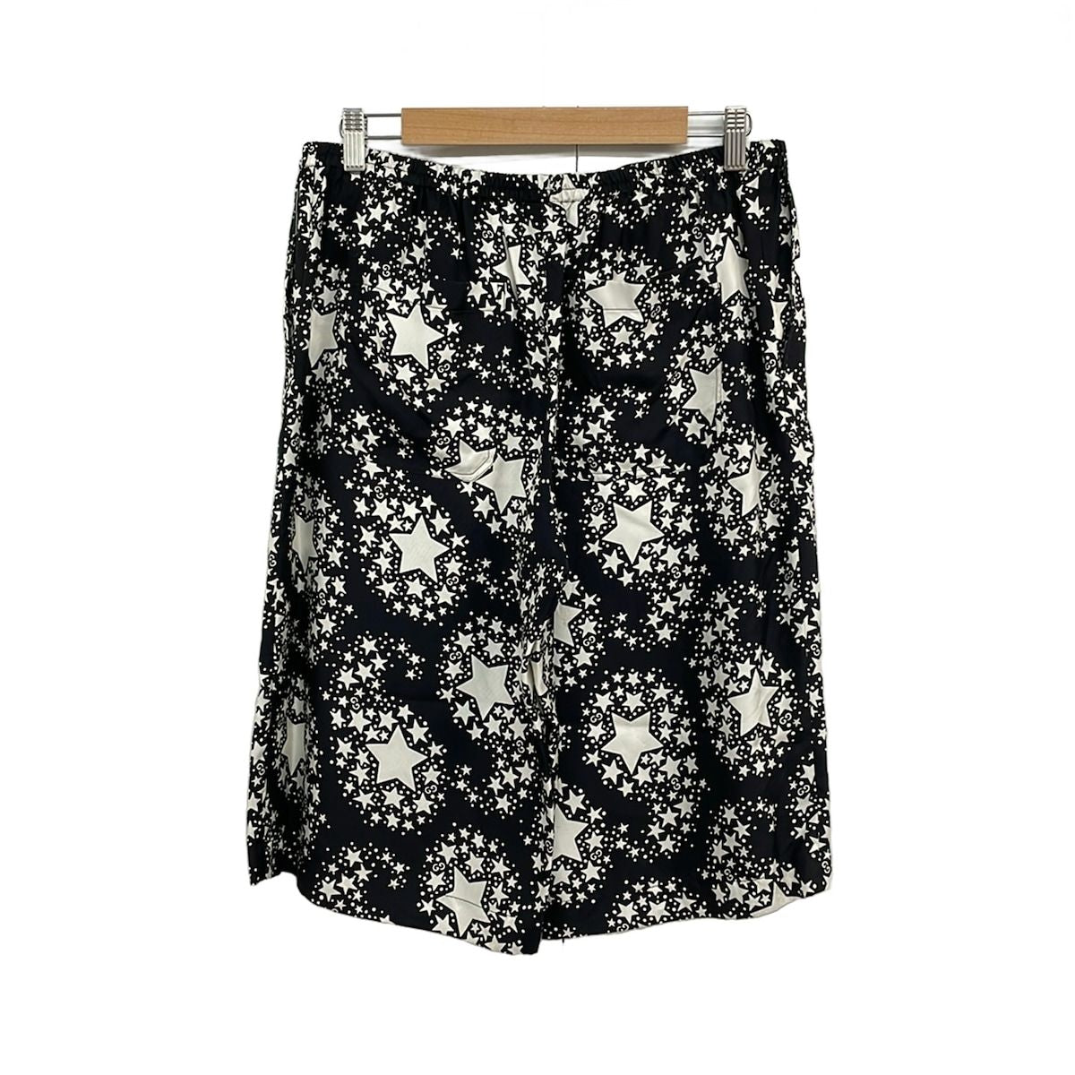 Gucci Shorts 48 Black White GG Star Silk — view 2
