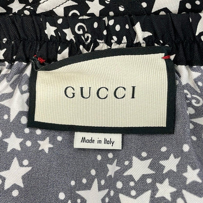 Gucci Shorts 48 Black White GG Star Silk — view 3